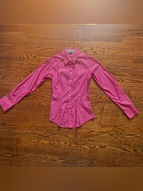Thomas Pink Long Sleeve Button-Down Women's Shirt | Size 6